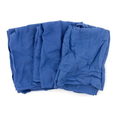 Hospeco Reclaimed Surgical Huck Towels, 100% Cotton, Blue, 50 Lbs. - 539-50